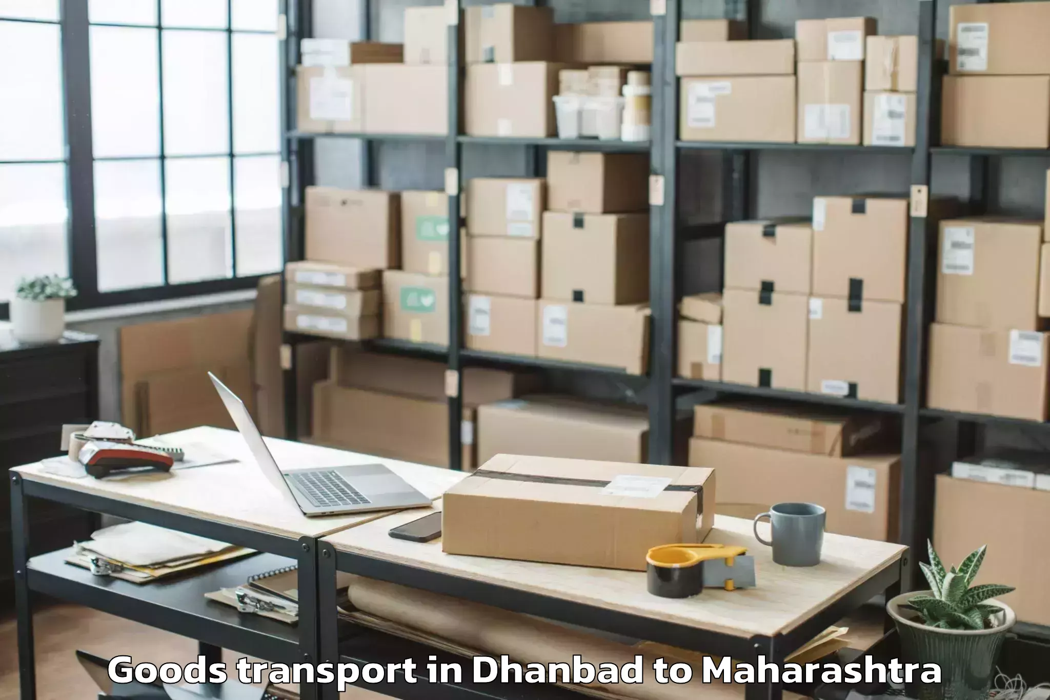 Easy Dhanbad to R City Mall Goods Transport Booking